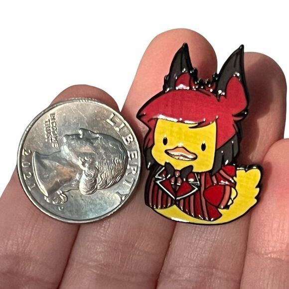 Hazbin Hotel Alastor Rubber Duck Ducky Enamel Pin - Picture 3 of 6